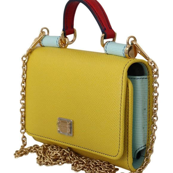 Dolce & Gabbana Yellow and Gold Chain Bag - Picture 4 of 6